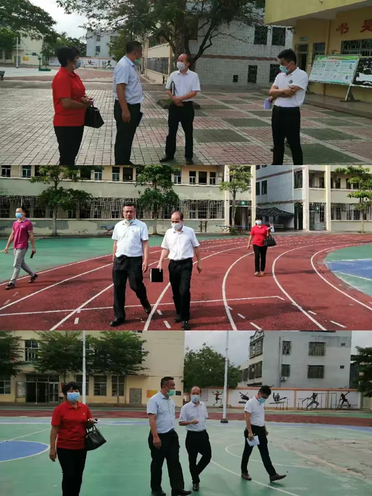 省教育厅检查组到琼海市嘉积第三中学检查指导疫情防控和开学准备工作