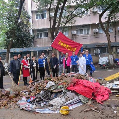 发挥榜样作用，整治卫生死角——市场管理总公司开展特色党日活动