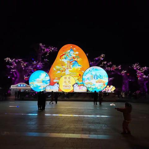 2023年元旦保定植物园灯光秀