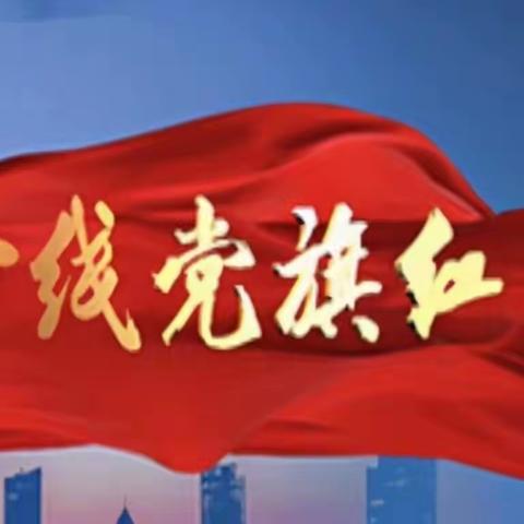 环境整治党旗红  支部书记走在前干在先