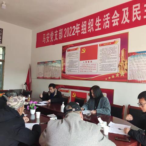 马安党支部召开2022年组织生活会