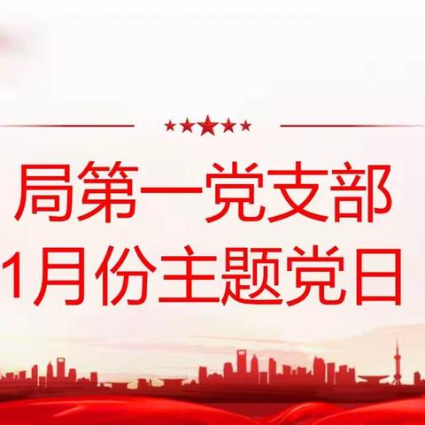 定陶区教体局第一党支部开展1月份主题党日活动