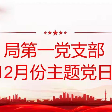 定陶区教体局第一党支部开展12月份主题党日活动