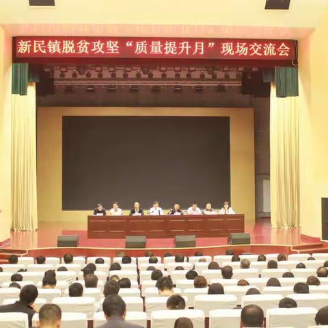 新民镇召开脱贫攻坚“质量提升月”现场交流会