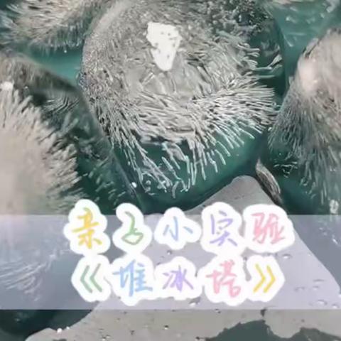 奇思妙想堆冰塔——五家渠第一幼儿园中一班科学活动