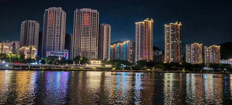 东江滨公园 璀璨夜景 意境之美 极致之美