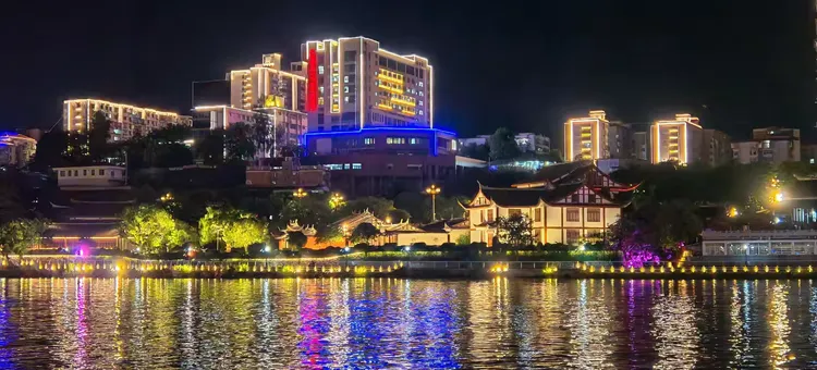 东江滨公园 璀璨夜景 意境之美 极致之美