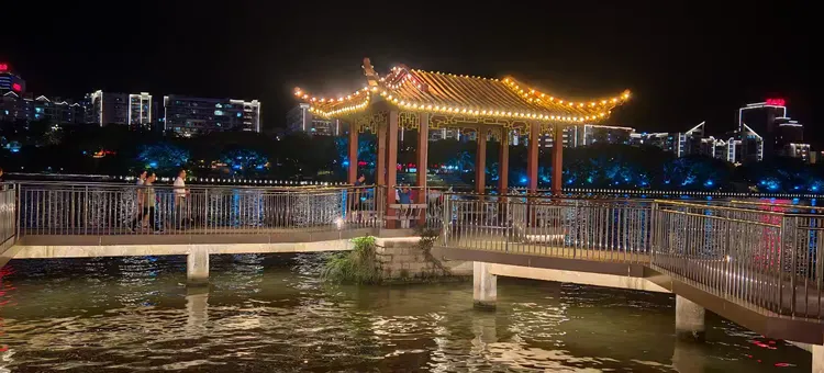 东江滨公园 璀璨夜景 意境之美 极致之美