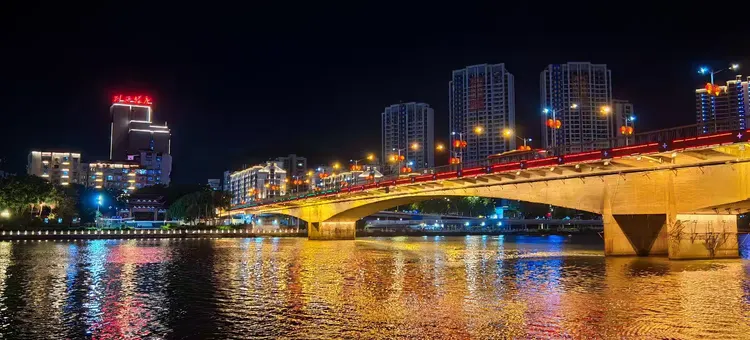 东江滨公园 璀璨夜景 意境之美 极致之美
