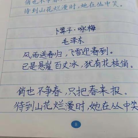 《卜算子•咏梅》