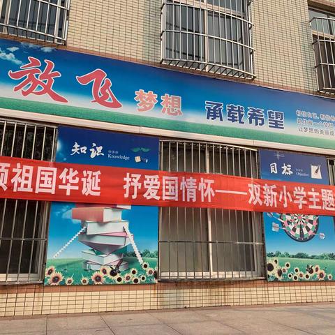 双新小学“颂祖国华诞，抒爱国情怀”党员活动日主题升旗仪式