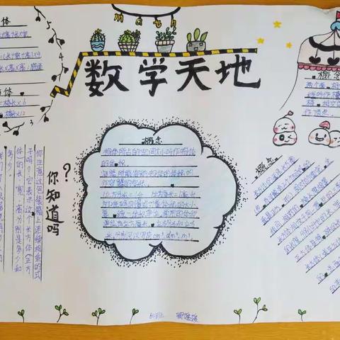 快乐学数学，趣味手抄报