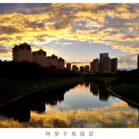 天空，云朵，河流