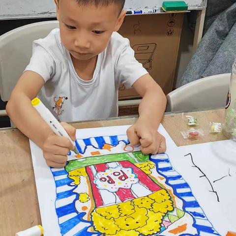 小小达芬奇﻿——幼儿园大班李晙豪小朋友