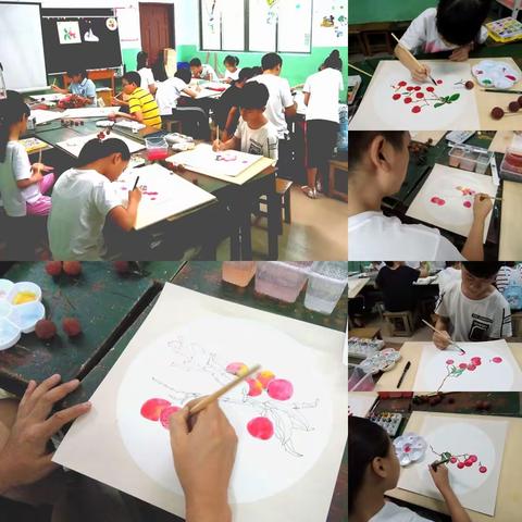 陈老师绘画班师生创作的点点滴滴。由于上课时间比较匆忙，偶尔拍下一下学生的创作过程和作品。