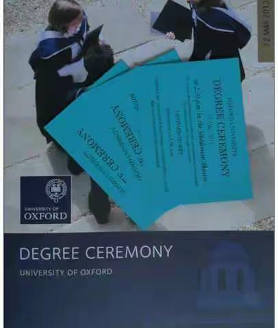 親歷牛津大學畢業典禮