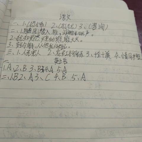 六(1)班命题自考2