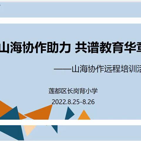 山海协作助力 共谱教育华章——记莲都区长岗背小学山海协作远程培训