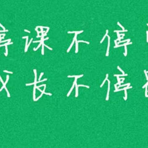 【停课不停学，成长不延期】——山城中心幼儿园南园“停课不停学”活动