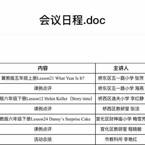 以研促教，研无止境——下东营小学集体观摩张家口市小学英语优秀课例展示活动