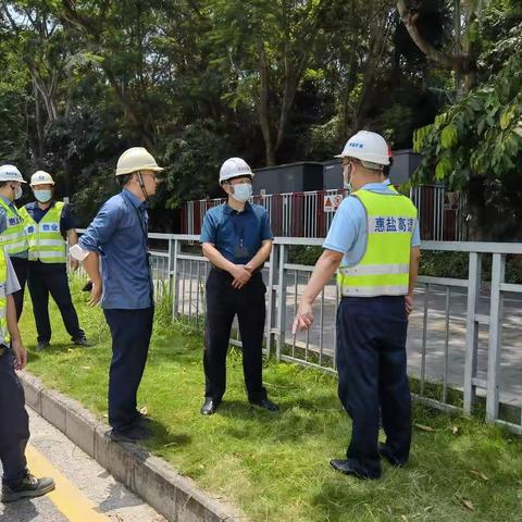 市交通质监站对惠盐高速公路改扩建工程开展文明城市创建工作专项检查