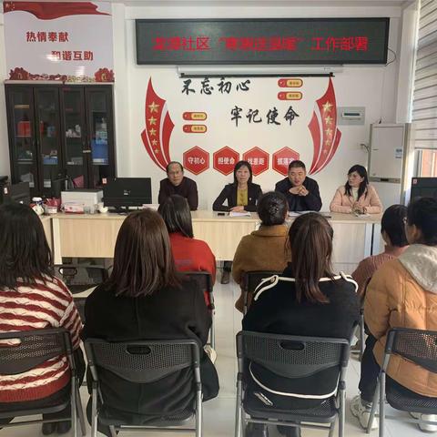 龙潭社区“寒潮送温暖”二月主题党日活动