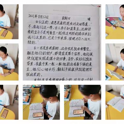 多彩假期 快乐成长 ，--王灿灿暑假生活掠影
