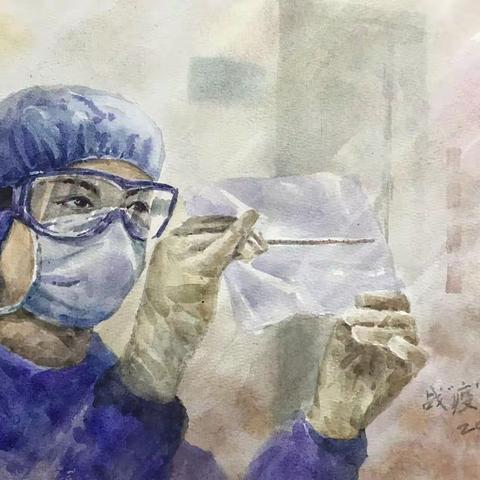“绘”聚力量·共同抗疫—–胶州市美术家协会防控抗疫作品集