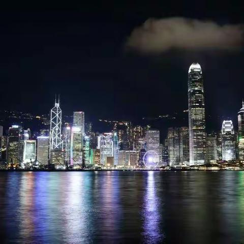 灯火阑珊之香港夜景
