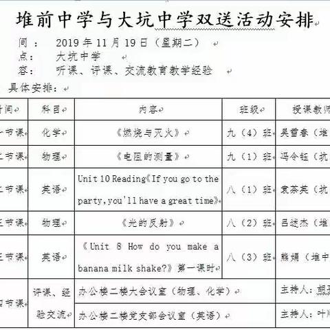 不忘初心，一路成长——打造高效课堂，促进校际交流