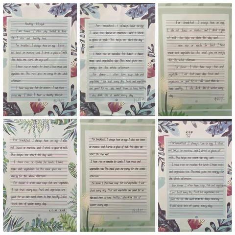 Healthy lifestyle 优秀作品