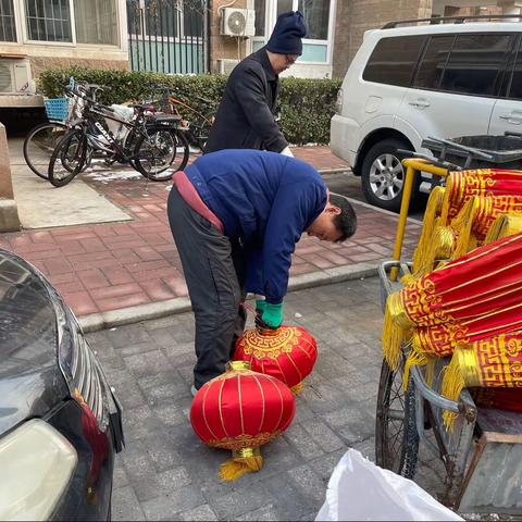 喜迎新春，增添小区节日气氛