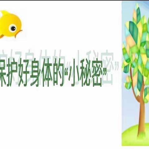 安全教育——《保护身体的“小秘密”》