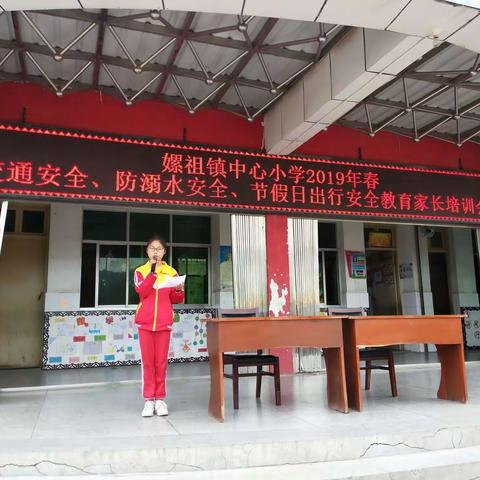 共建平安校园，安全靠大家――嫘祖镇中心小学交通安全、防溺水安全和节假日出行安全教育家长培训会