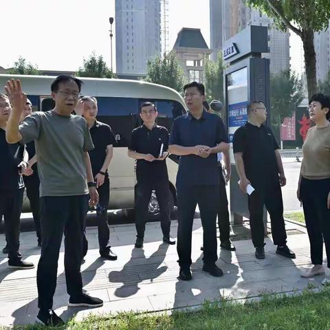 区委副书记惠彦超召开文明城市创建工作现场调度会