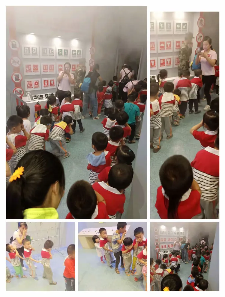 镇爱德堡幼儿园安全教育篇 一小,中班级"小手牵大手"参观高州消防大队