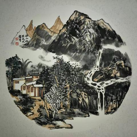 张馨月山水画作