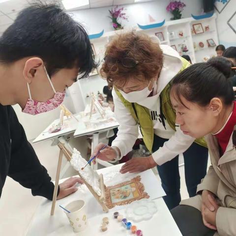 向日葵，沉默的爱——清河温馨家园职康站开展3D浮雕画培训活动