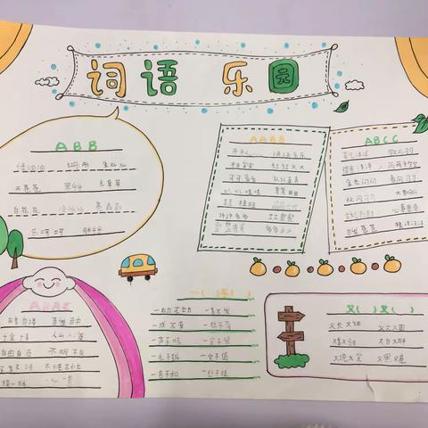 畅游词语乐园，品味语文之美——芙蓉学校二年级四班语文特色作业