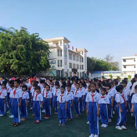 三亚市海棠区进士小学庆祝祖国七十华诞队列、队形比赛