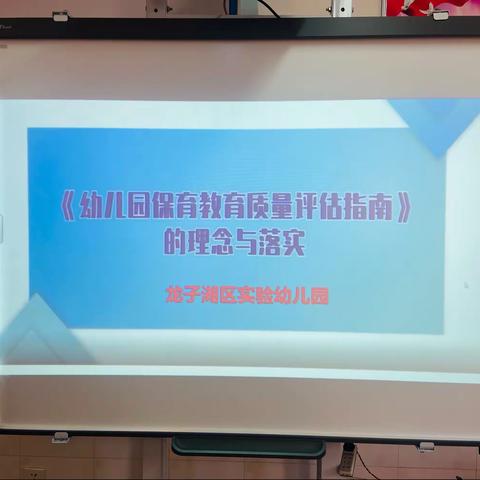 龙子湖区实验幼儿园《评估指南·齐学共研》——园本教研活动