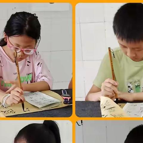 衡阳市英发学校书法社团课掠影之三