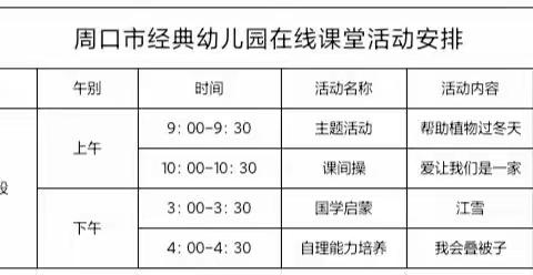 经典幼儿园【云相约 爱相伴】趣味活动