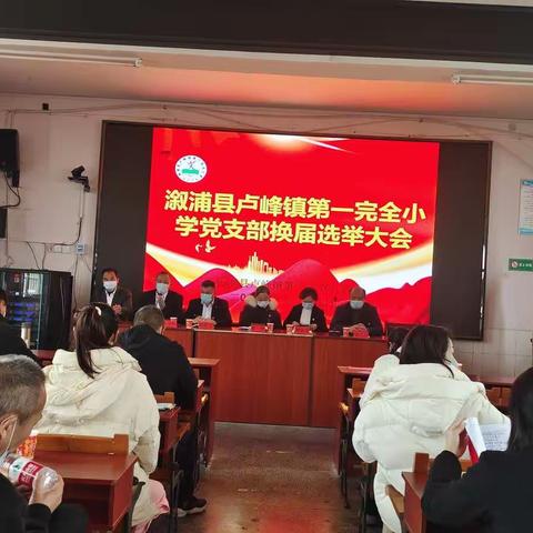 党心御寒冬——卢峰镇第一完全小学党支部换届选举大会