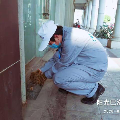 2020年3月7日广州市江氏杀虫有限公司海南分公司在儋州市服务辖区开展病媒生物防制施工。