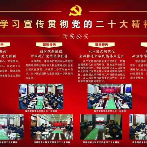 反恐支队学习贯彻党的二十大精神系列活动（二）