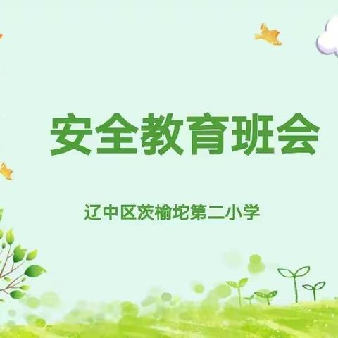 辽中区茨榆坨第二小学开展复学第一课“安全教育”主题班会