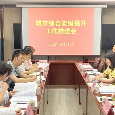 新城区城市综合能级，提升组召开6月份，月度工作推进会