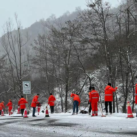 以雪为令齐上阵 除雪保畅显担当