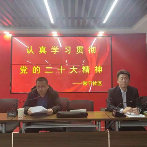 学习贯彻党的二十大精神区委宣讲团常宁社区报告会